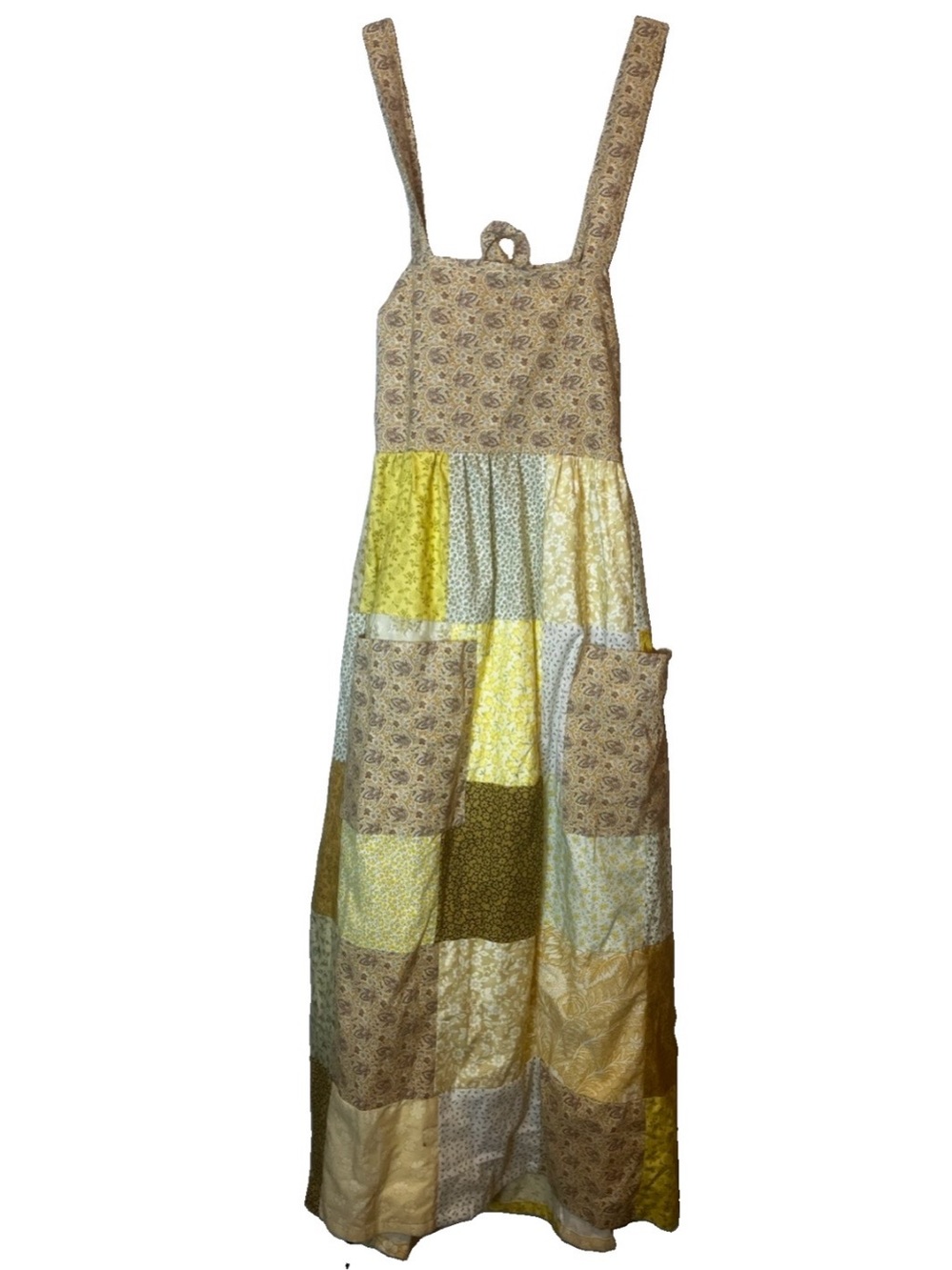 Gypsy Rose 100% Cotton Handmade in Guatemala Boho Patchwork Sundress OS